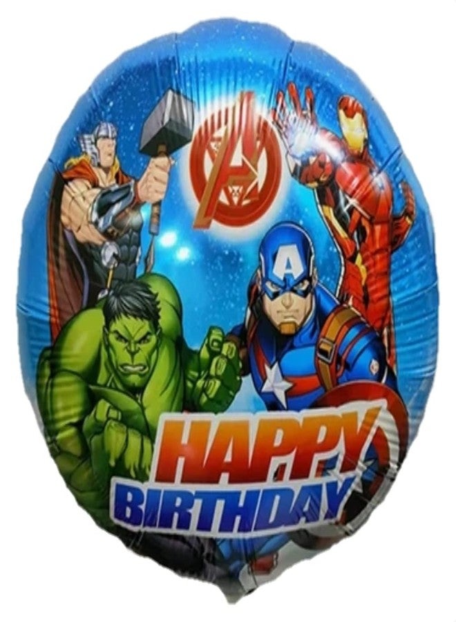 Fun Affairs Action Hero Superhero Theme Happy Birthday Balloons for Birthday, Chiller Party Decoration, Multicolor 5 pc - Image 3